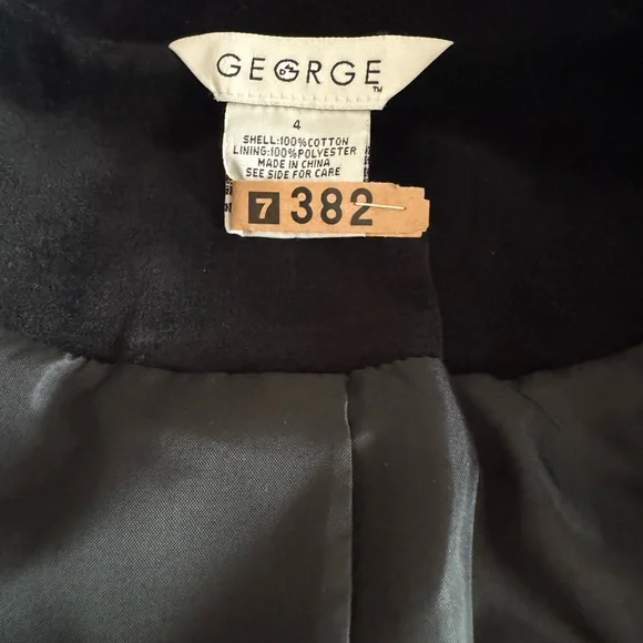 George Women’s Black Velvet Blazer Jacket & LOFT Velvet Trousers SET - Picture 6 of 16